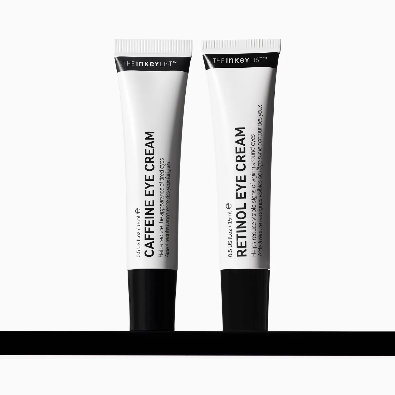 The INKEY List Caffeine Retinol Augencreme Duo 2x15ml gegen Schwellungen