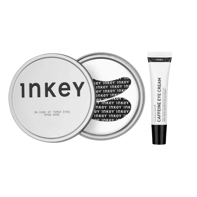The INKEY List Reusable Eye Patches Caffeine Eye Cream Duo Augen-Set