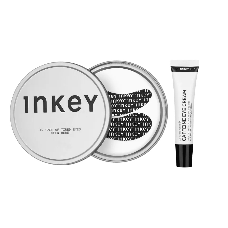 The INKEY List Reusable Eye Patches Caffeine Eye Cream Duo Augen-Set