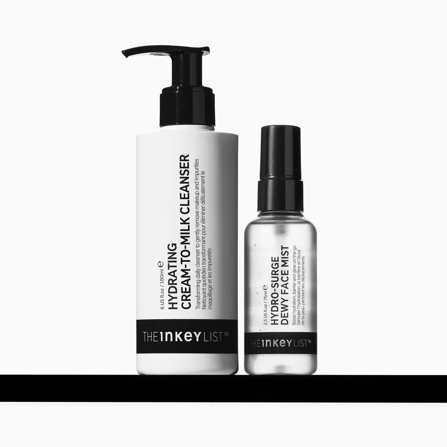 The INKEY List Hydrating Cleanser Face Mist Duo Set 2-teilig