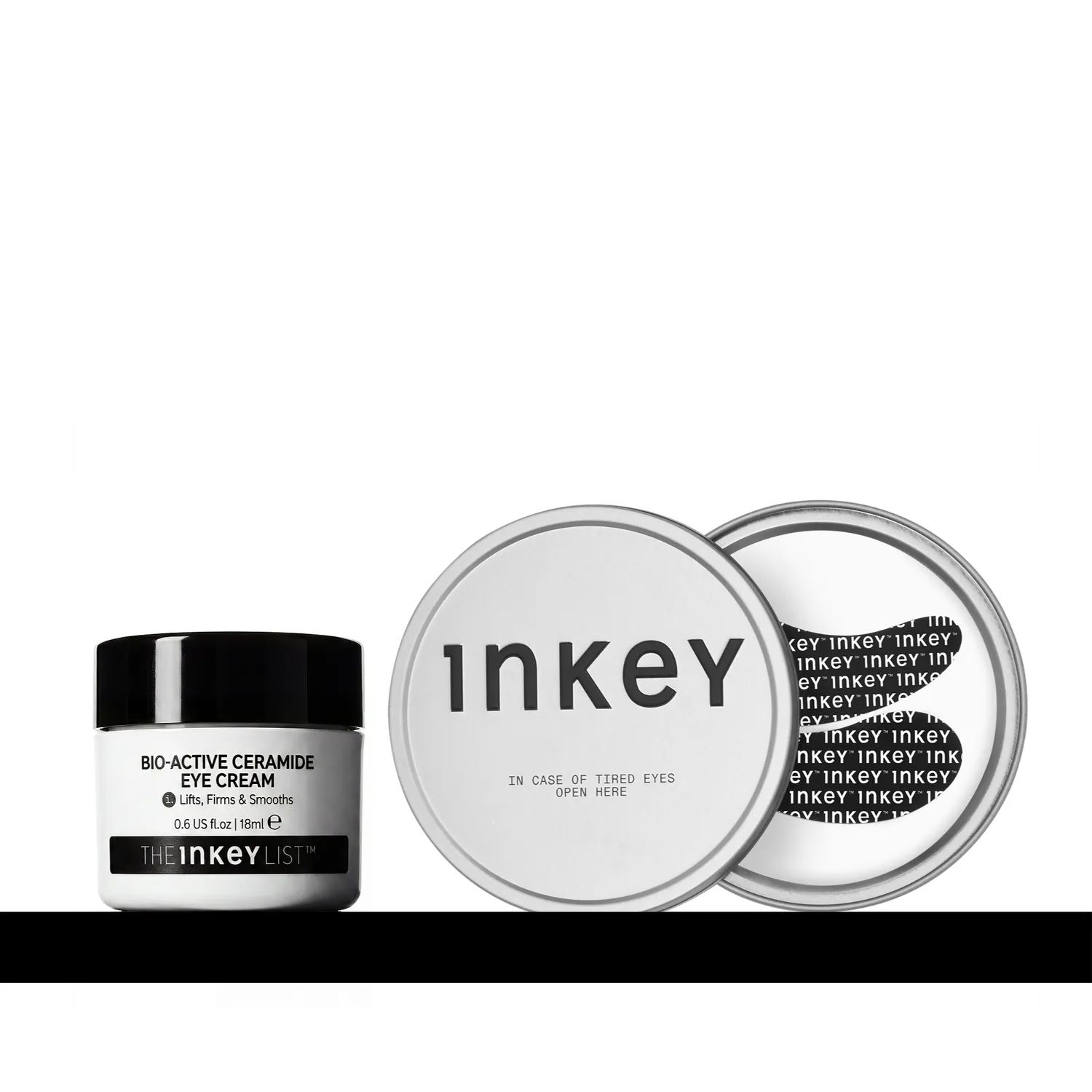 The INKEY List Bio-Active Ceramide Augencreme Duo mit Pads