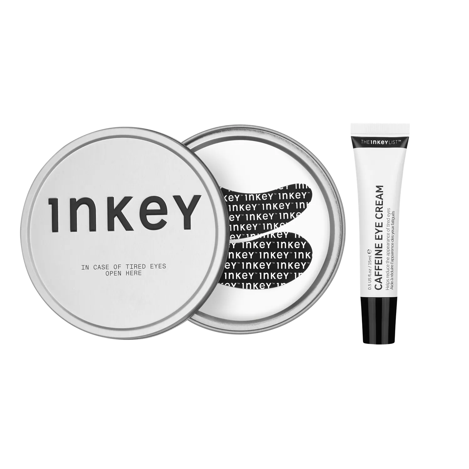 The INKEY List Reusable Eye Patches Caffeine Eye Cream Duo Augen-Set