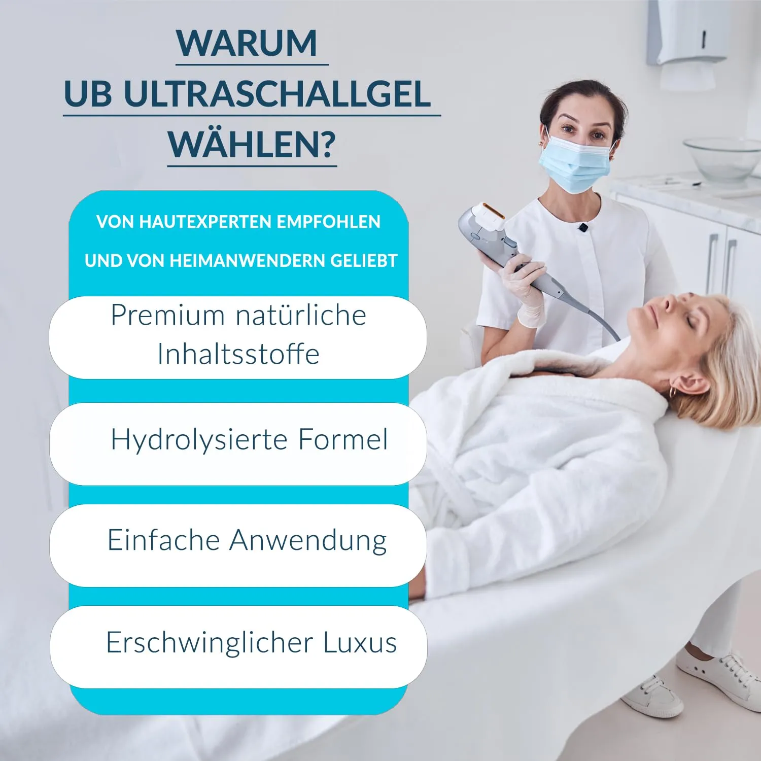 UB Naturel Ultraschallgel Hyaluron für empfindliche Haut
