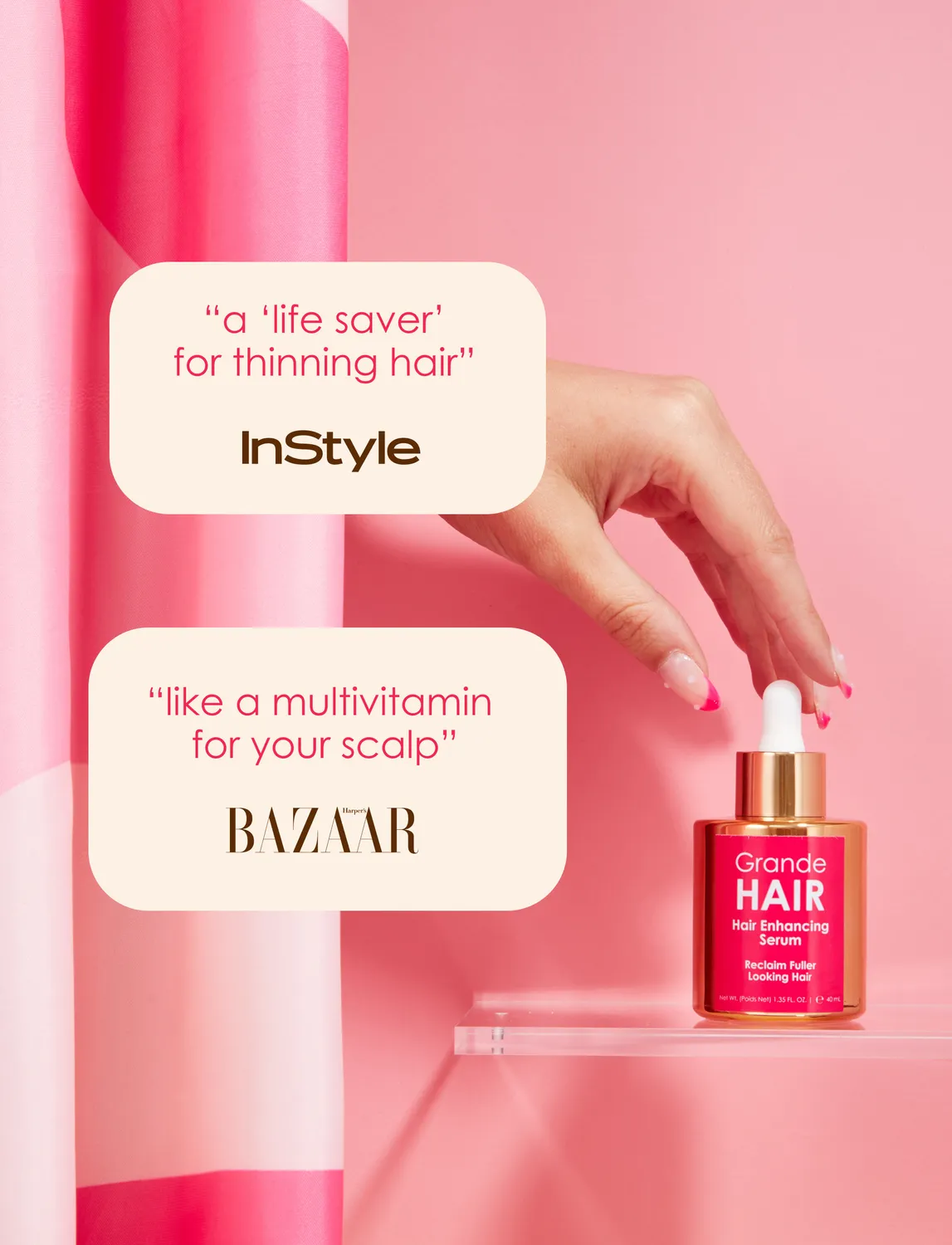 Grande Cosmetics GrandeHAIR Haarserum 40 ml für die Kopfhaut