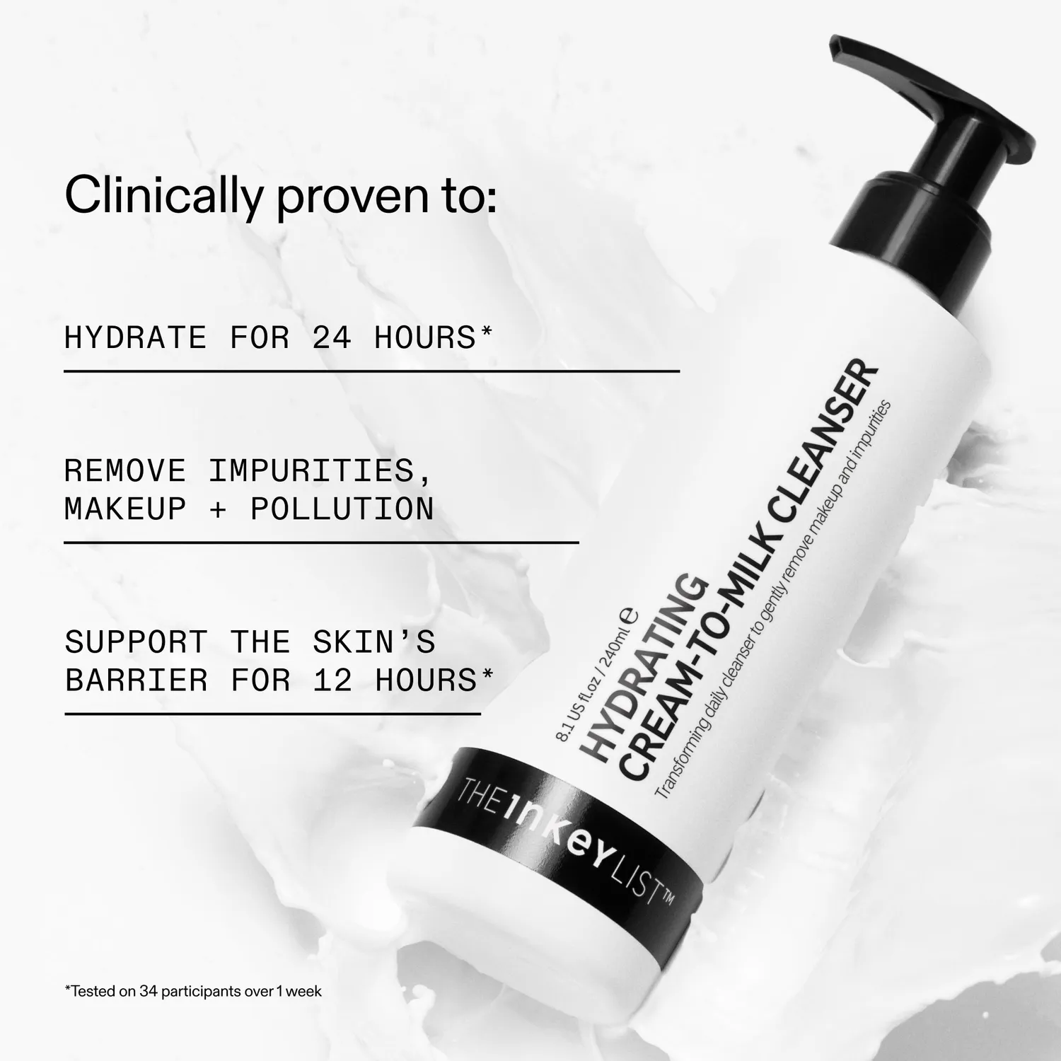 The INKEY List Hydrating Cleanser Oil-Free Duo für sensible Haut