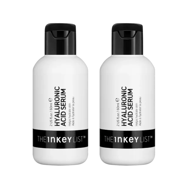 The INKEY List Hyaluronic Acid Serum Duo 2x60ml für trockene Haut