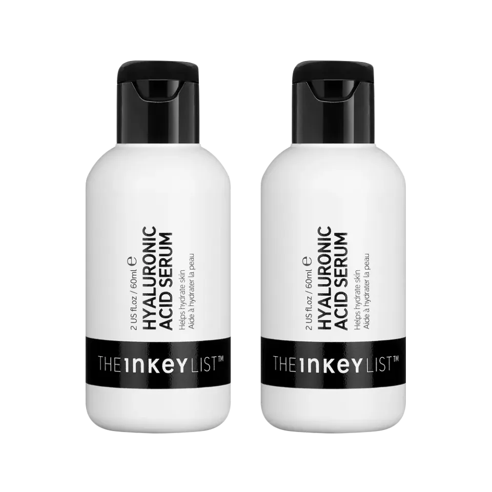 The INKEY List Hyaluronic Acid Serum Duo 2x60ml für trockene Haut