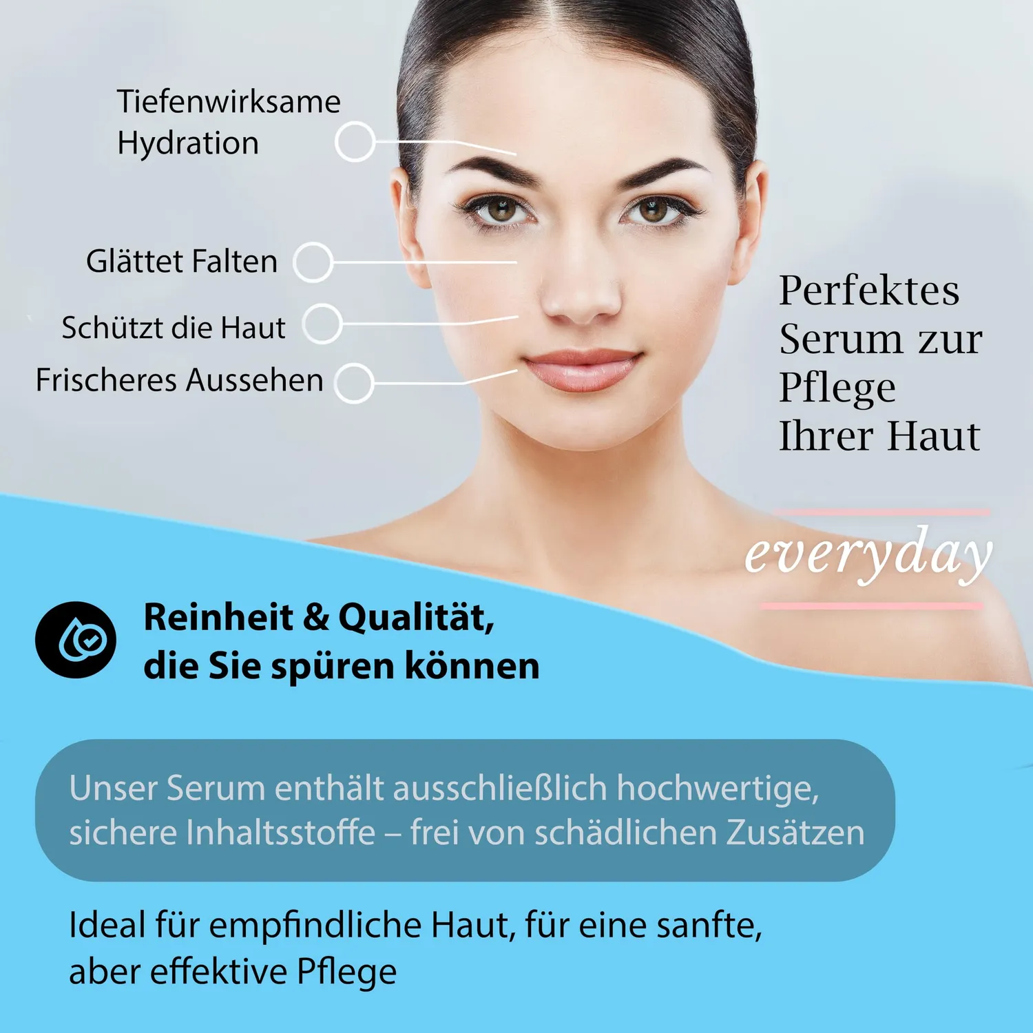 UB TRIPLE Hyaluron Serum XXL 250ml 3-fach für trockene Haut