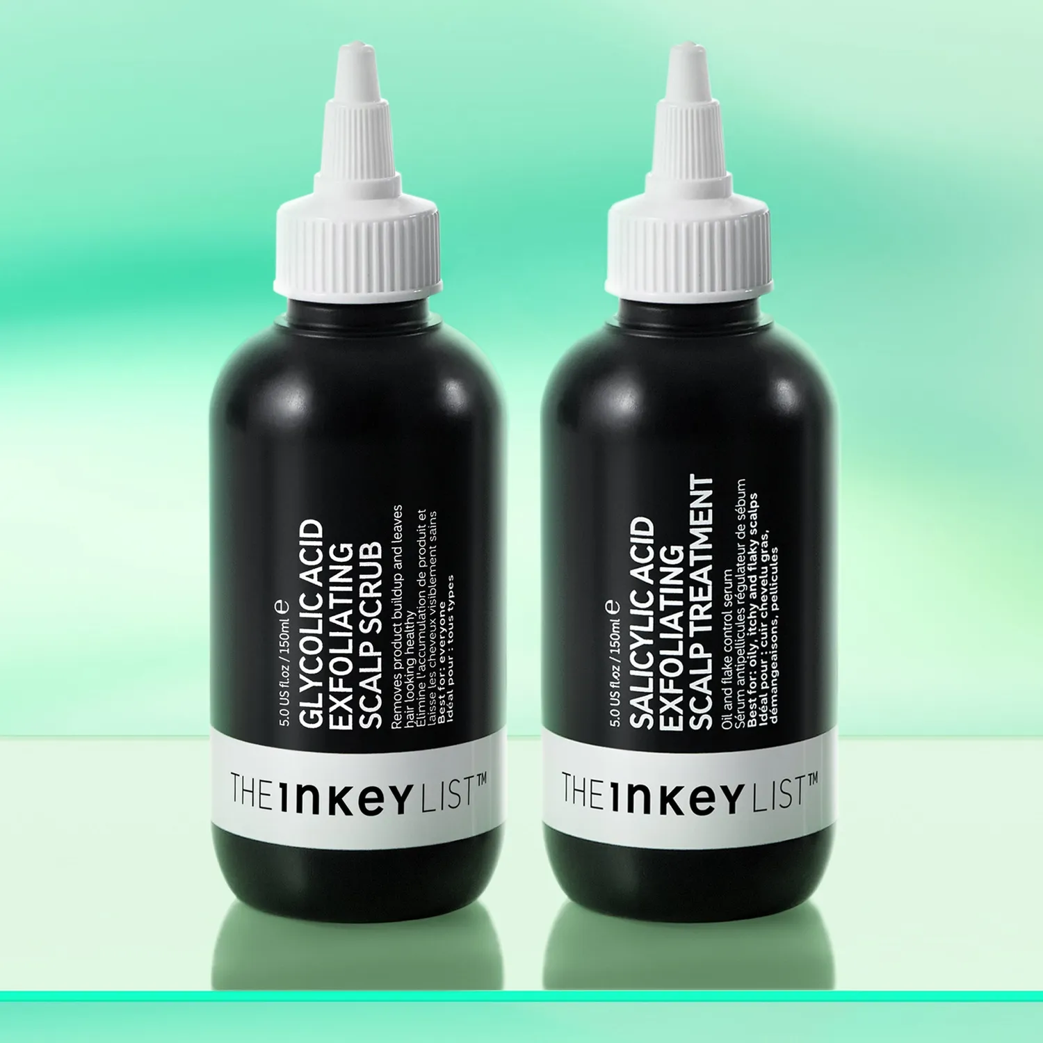 The INKEY List Scalp Duo Haarset 2x150 ml fettige Kopfhaut