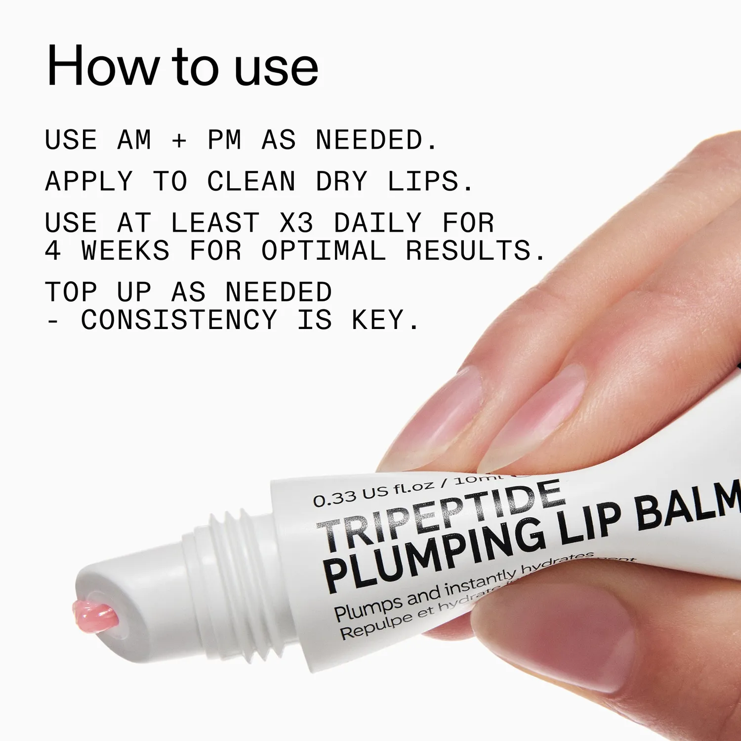 The INKEY List Tripeptide Lippenbalsam Pink 10ml Berry