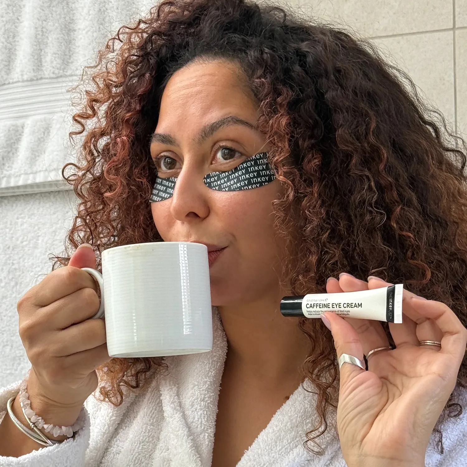 The INKEY List Reusable Eye Patches Caffeine Eye Cream Duo Augen-Set