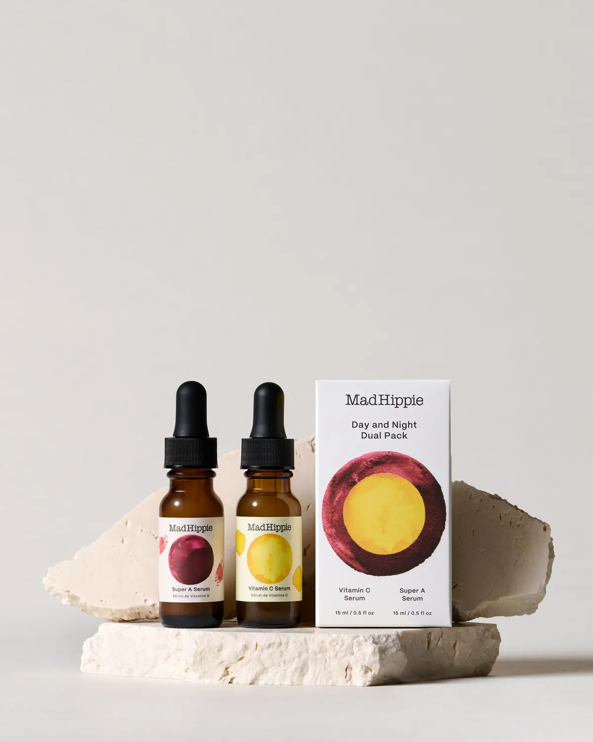 Mad Hippie Day & Night Dual Pack Gesichtsserum Set Reiseformat