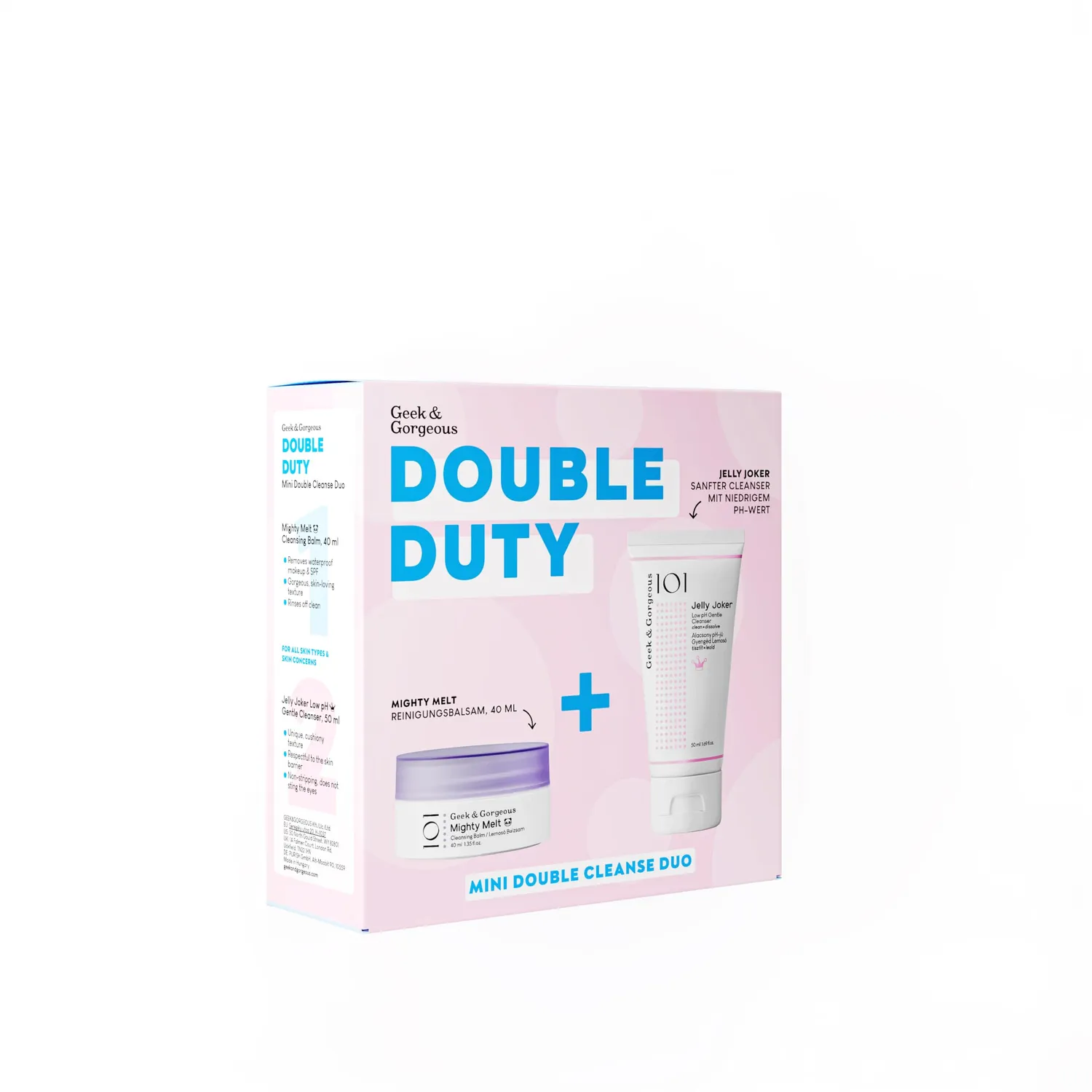 Geek & Gorgeous Double Duty Double Cleanse Duo Reinigungsset Mini
