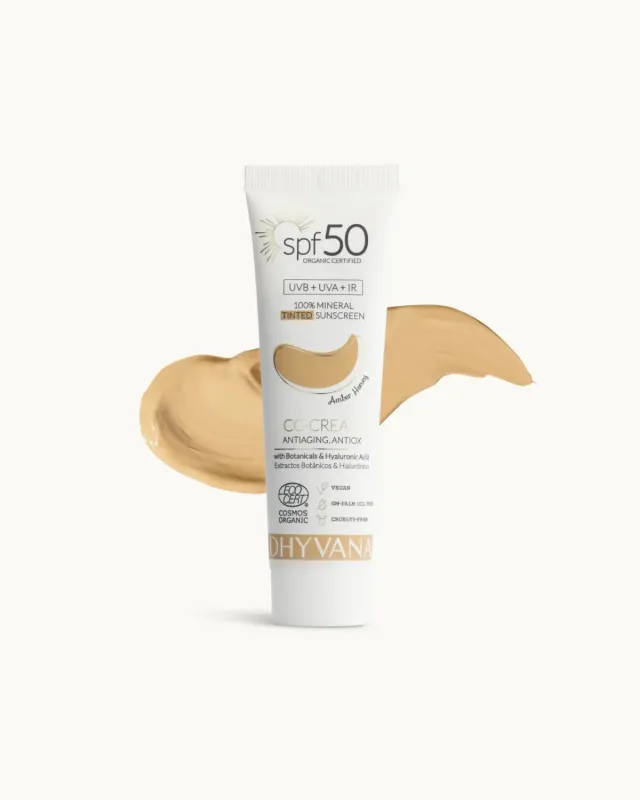 Dhyvana SPF50 CC-Cream getönte Sonnencreme mineralisch
