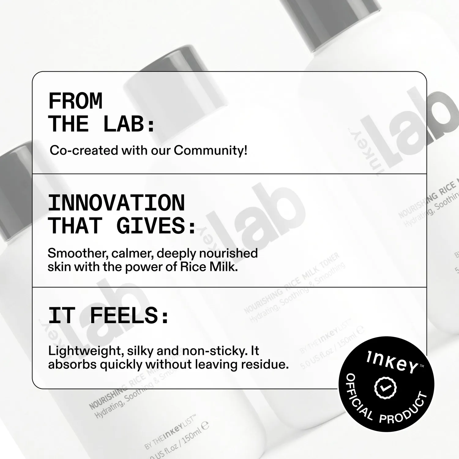 The INKEY List Rice Milk Gesichtstoner 100ml für trockene Haut