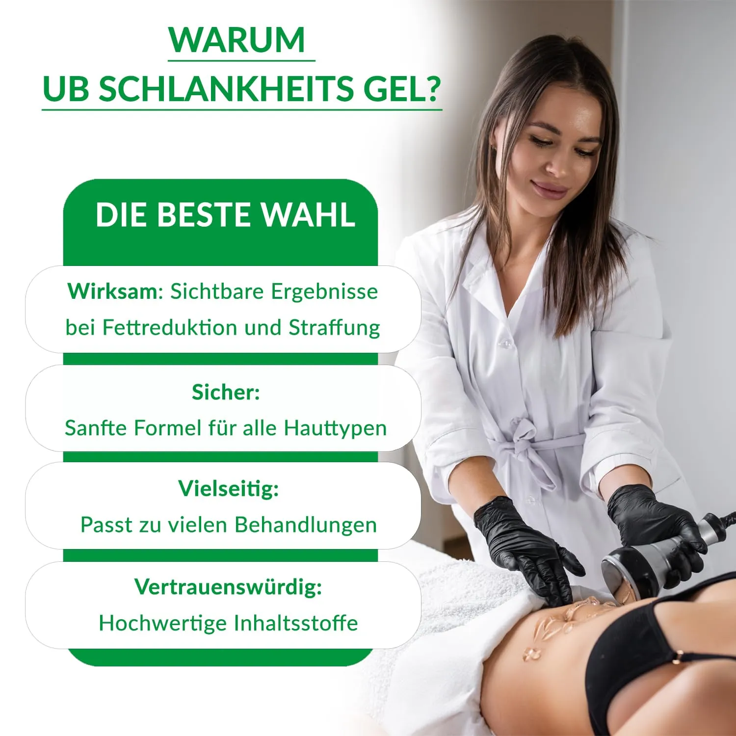 UB Professional Body Contouring Gel 500ml Grüner Kaffee