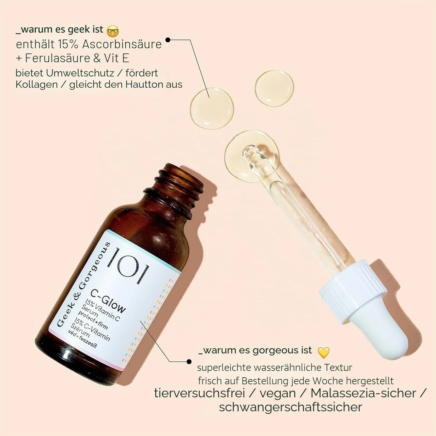 Geek & Gorgeous 101 C-Glow Vitamin C Serum 30 ml 15%