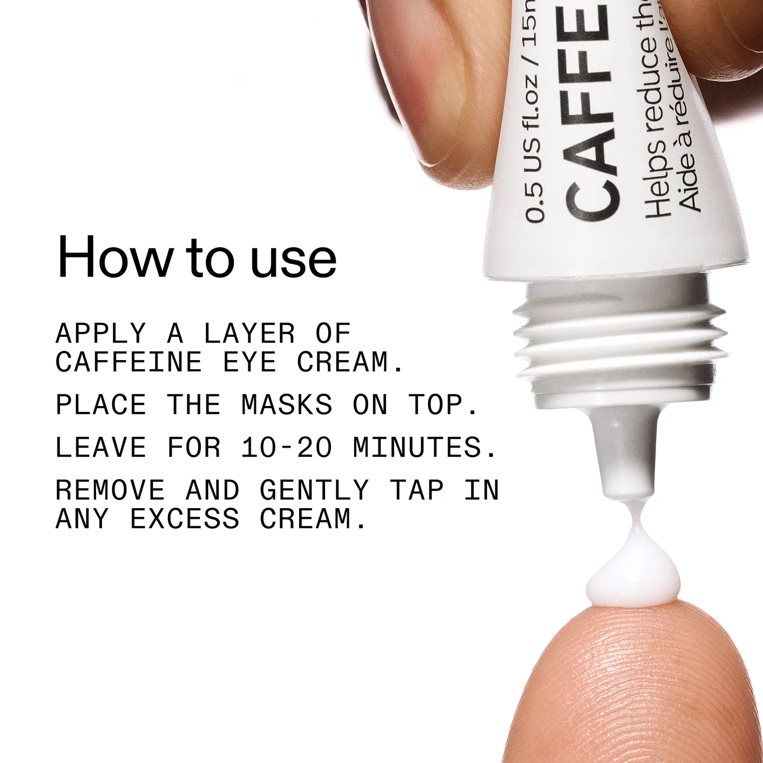 The INKEY List Reusable Eye Patches Caffeine Eye Cream Duo Augen-Set