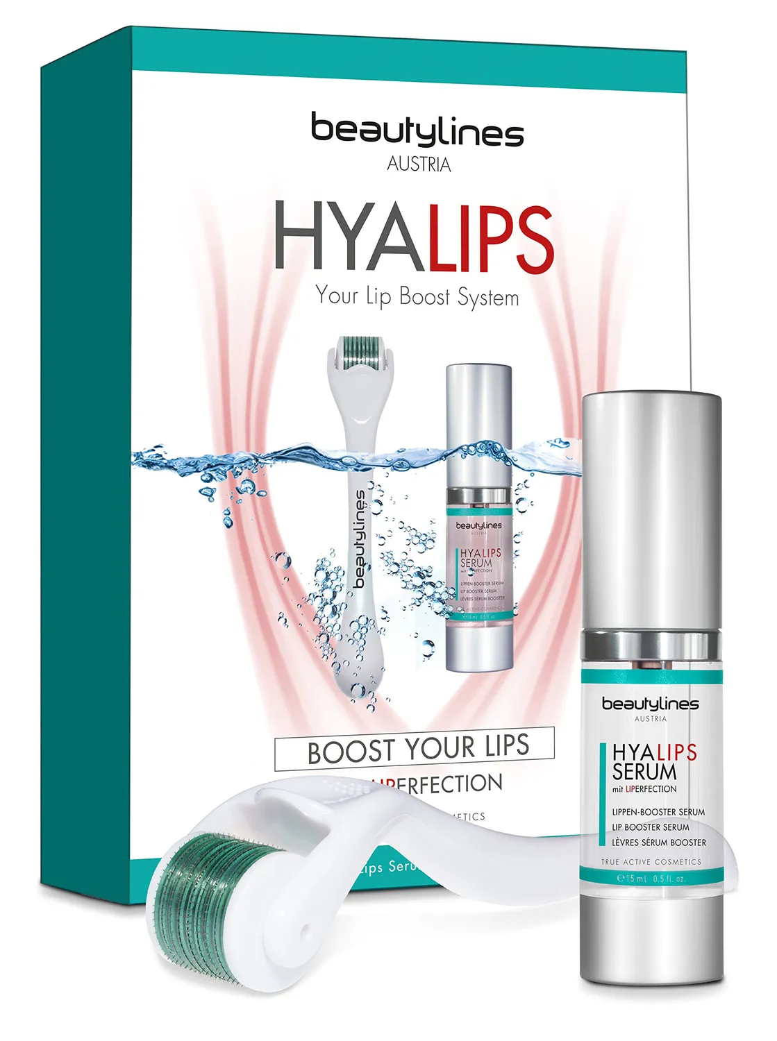 Beautylines HyaLips Boost System Lippenbooster Hyaluron Roller