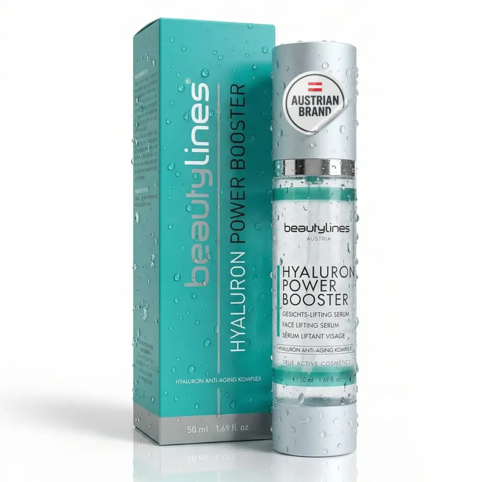 Beautylines Hyaluron Power Booster Serum 50 ml mit Argireline für trockene Haut