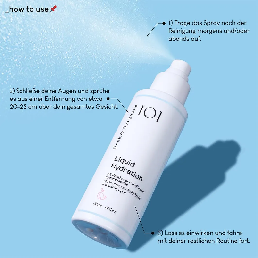 Geek & Gorgeous Liquid Hydration Spray 110ml Panthenol