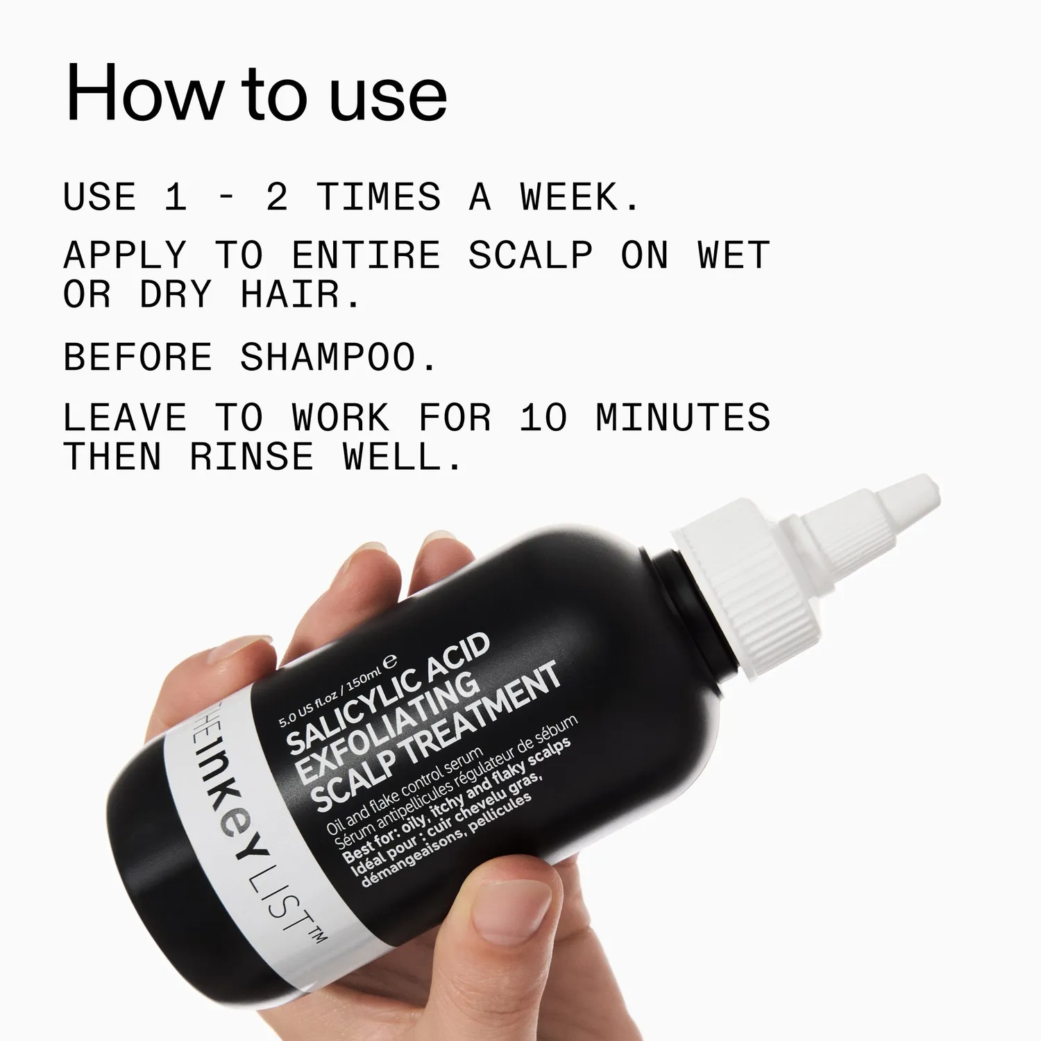 The INKEY List Salicylic Acid Kopfhaut-Peeling bei Schuppen