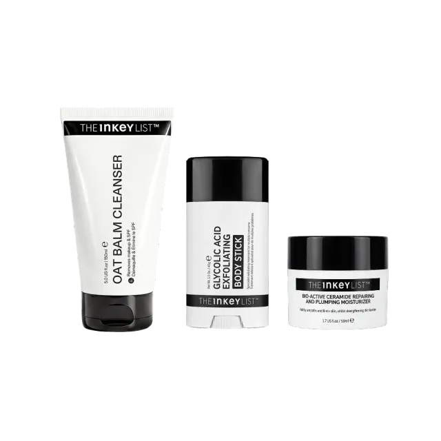 The INKEY List Allure Winners Trio Set Reinigung Peeling Creme