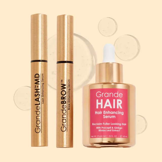 Grande Cosmetics GLP-1 Restore Serum Set Wimpern Brauen Haare