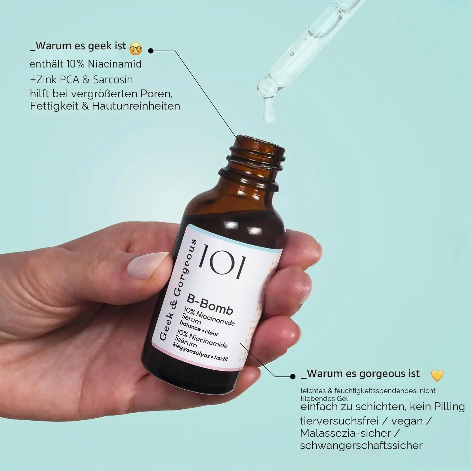 Geek & Gorgeous B-Bomb Niacinamid Serum 30 ml mit 10% Niacinamid