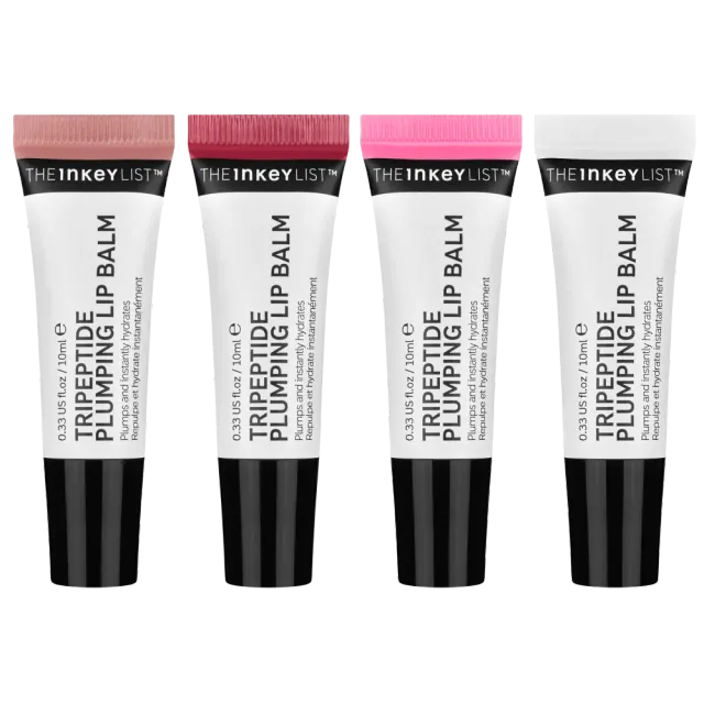 The INKEY List Tripeptide Lippenbalsam Set 3 Tinten mit Peptiden