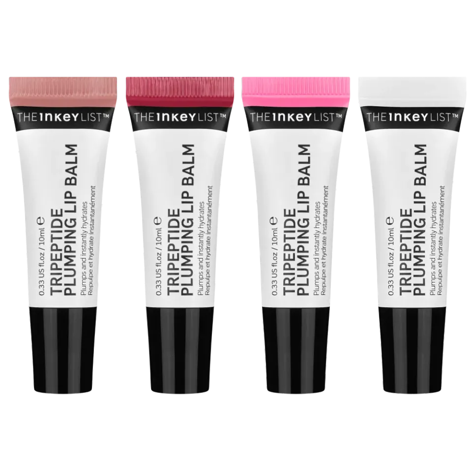 The INKEY List Tripeptide Lippenbalsam Set 3 Tinten mit Peptiden