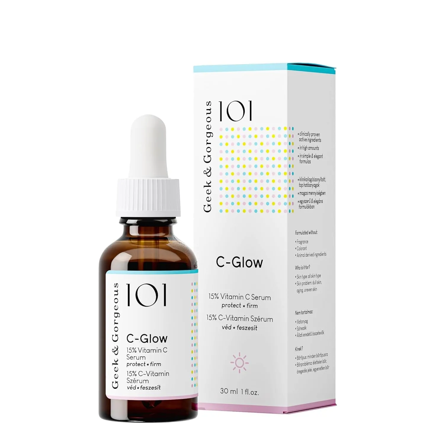 Geek & Gorgeous 101 C-Glow Vitamin C Serum 30 ml 15%