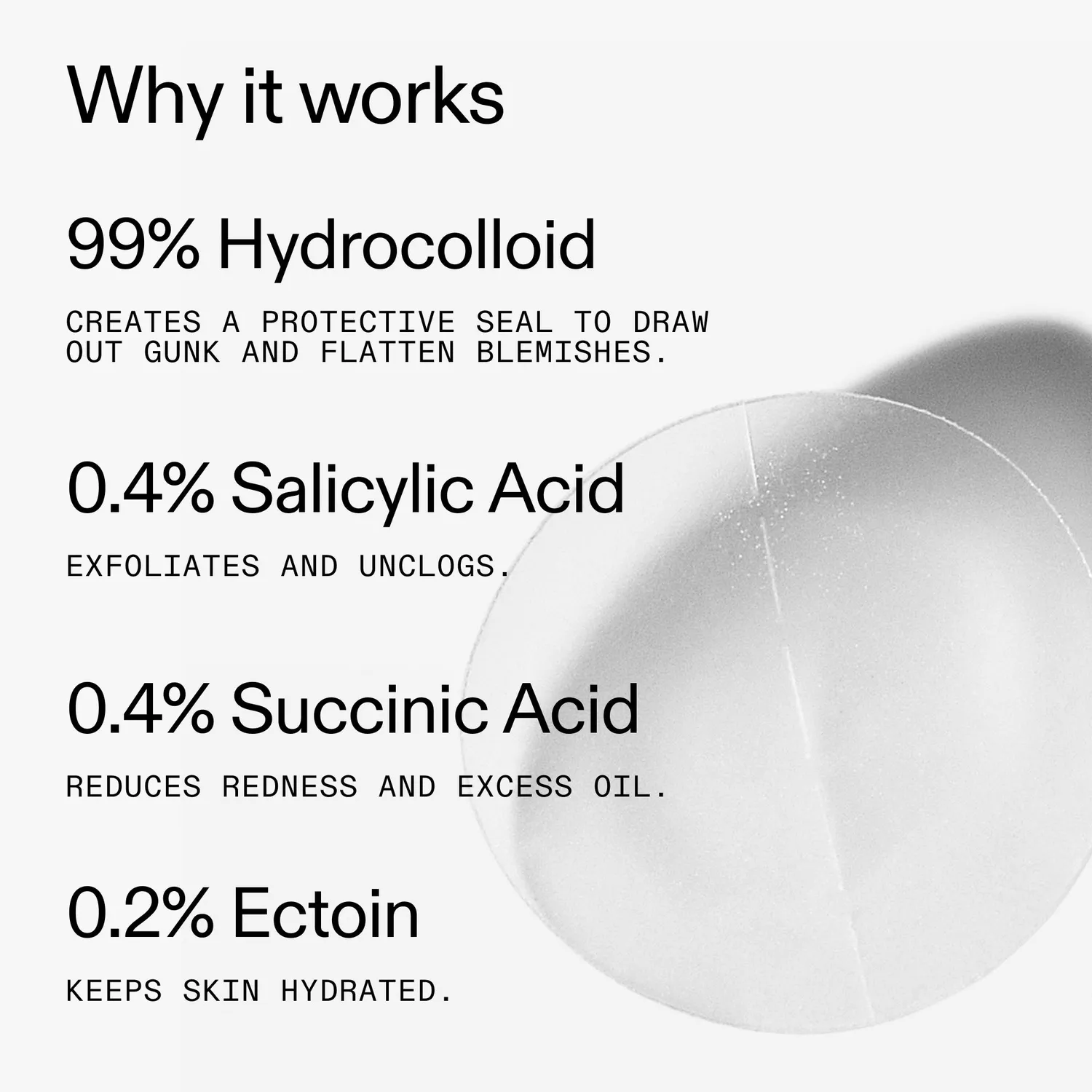 The INKEY List Hydrocolloid Pickel Patches 44 Stück unsichtbar