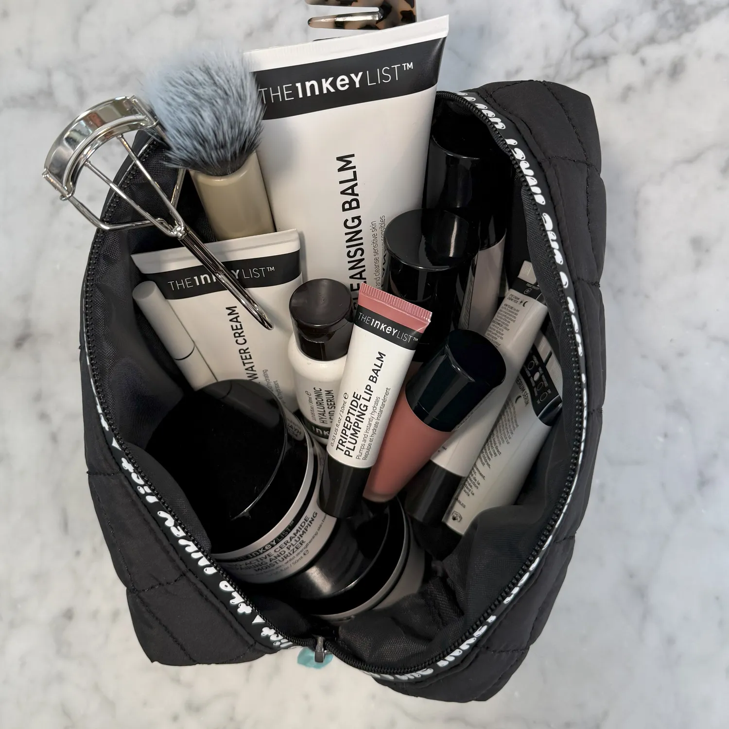 The INKEY List Washbag Kosmetiktasche schwarz strapazierfähig