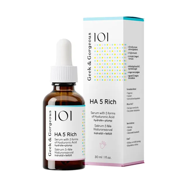 Geek & Gorgeous HA 5 Rich Hyaluron Serum 30ml trocken