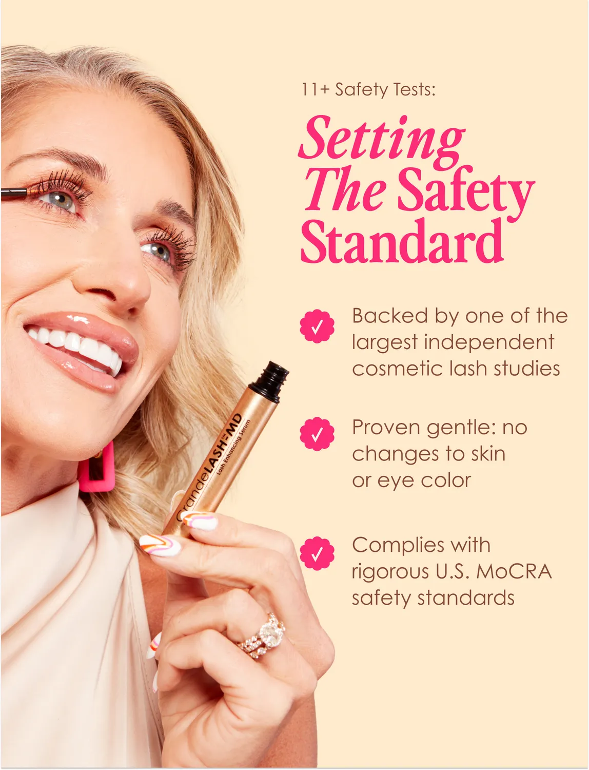 Grande Cosmetics GLP-1 Restore Serum Set Wimpern Brauen Haare