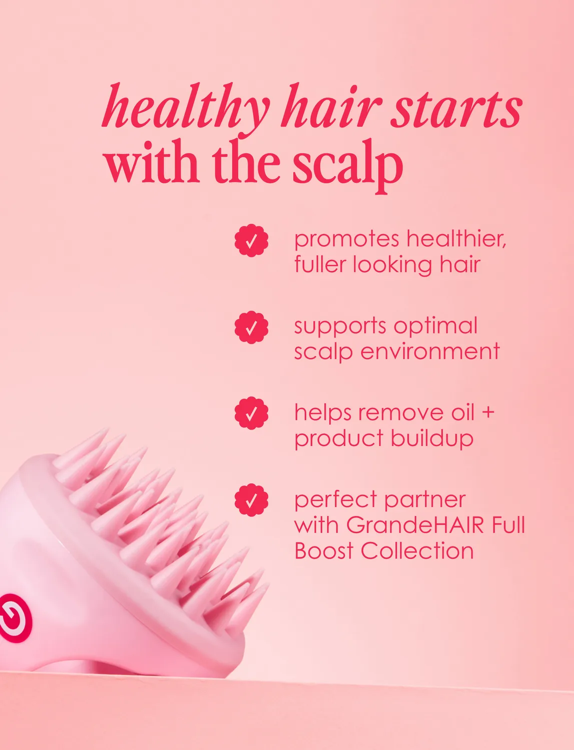 Grande Cosmetics GrandeHAIR Kopfhautbürste Silikon