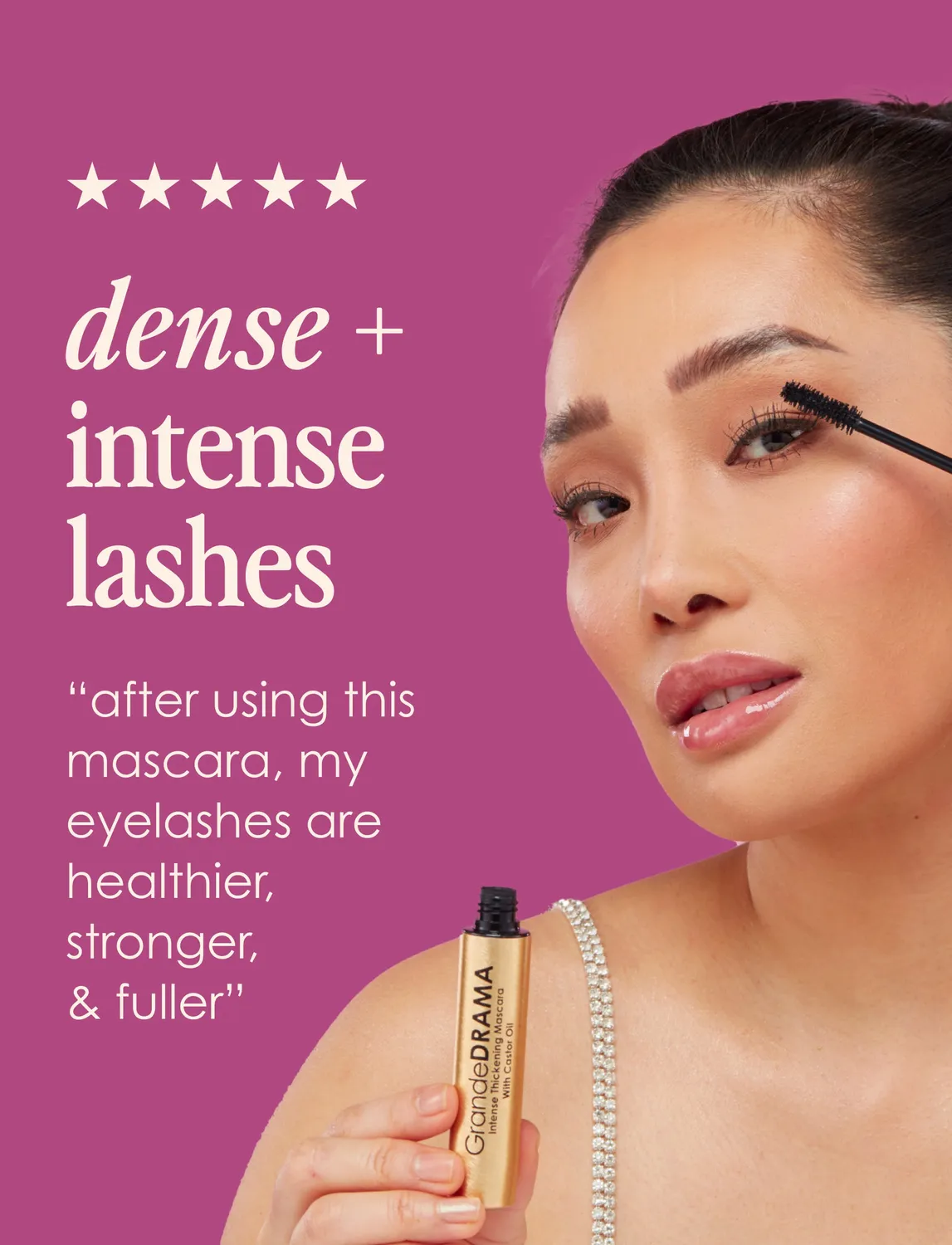 Grande Cosmetics GrandeDRAMA Mascara Rizinusöl Volumen