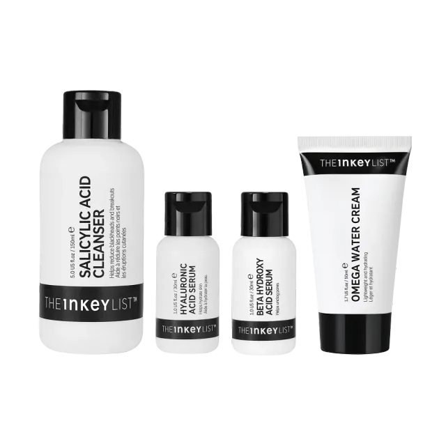 The INKEY List Blackhead Routine Pflegeset 4-teilig Mitesser