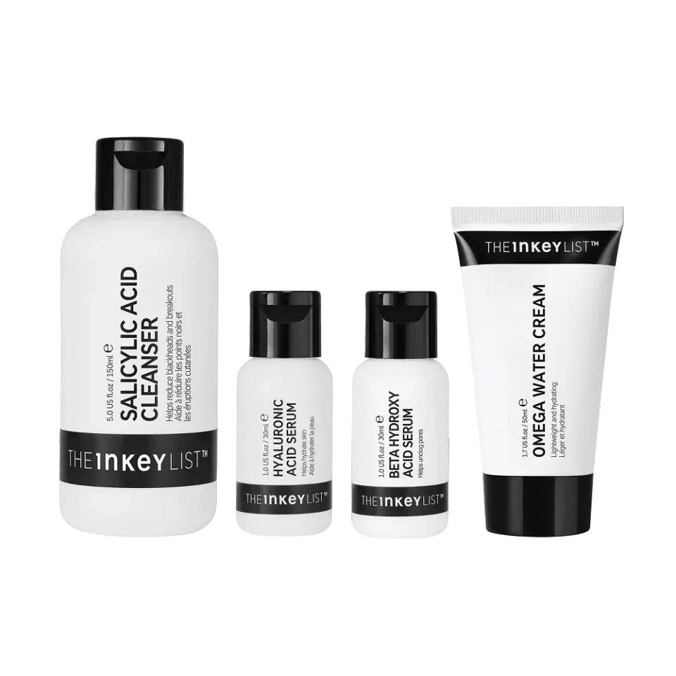 The INKEY List Blackhead Routine Pflegeset 4-teilig Mitesser