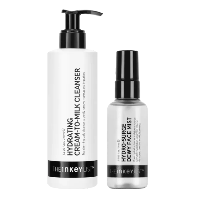 The INKEY List Hydrating Cleanser Face Mist Duo Set 2-teilig