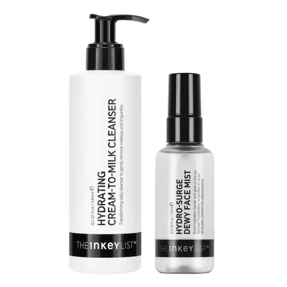The INKEY List Hydrating Cleanser Face Mist Duo Set 2-teilig