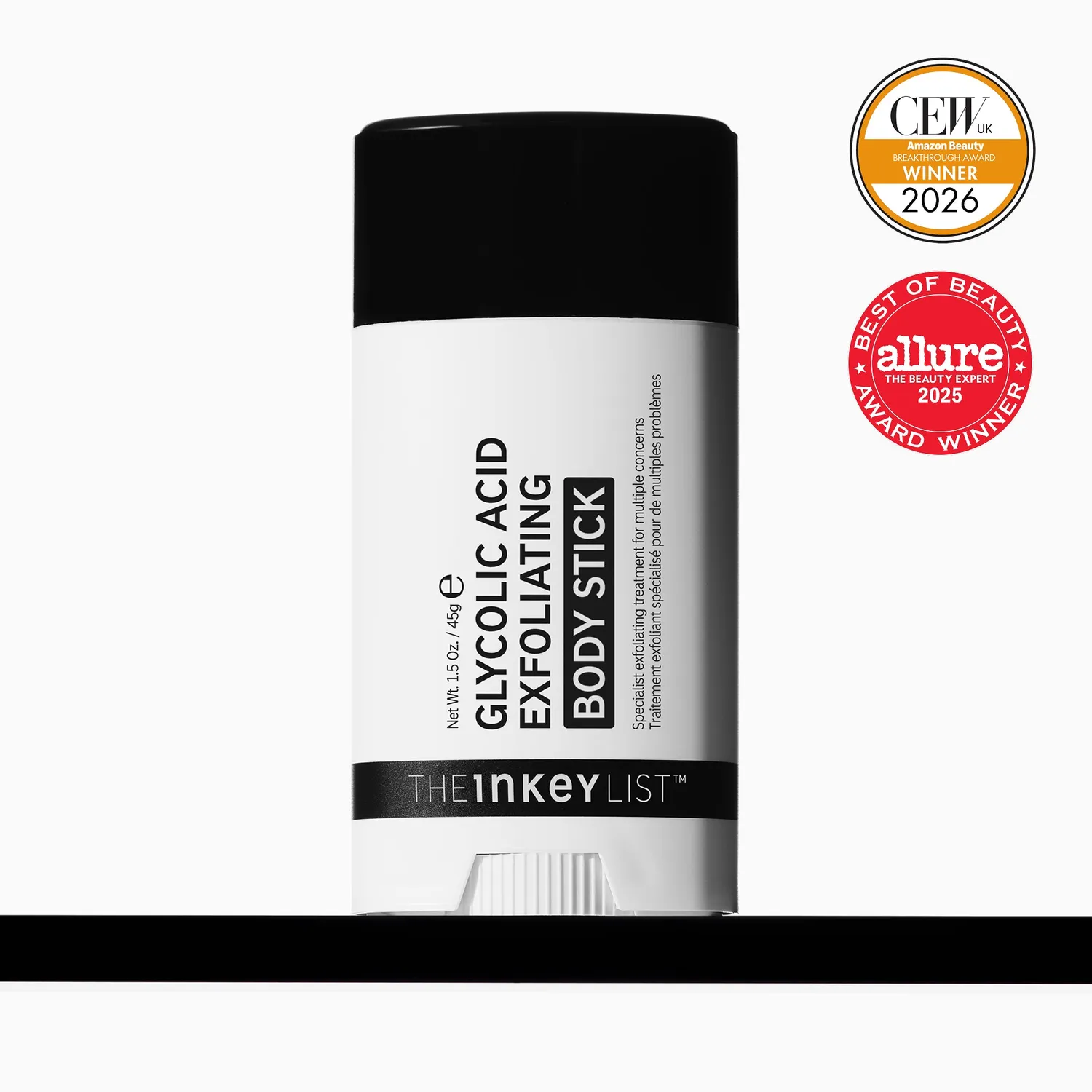 The INKEY List Glycolic Acid Body Stick mit 7% AHA