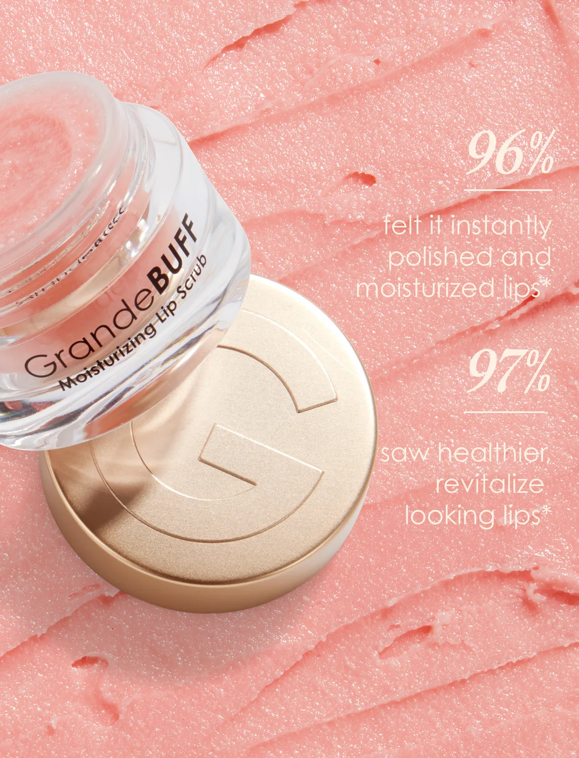GRANDE Cosmetics GrandeBUFF Lippenpeeling 2-in-1 für trockene Lippen