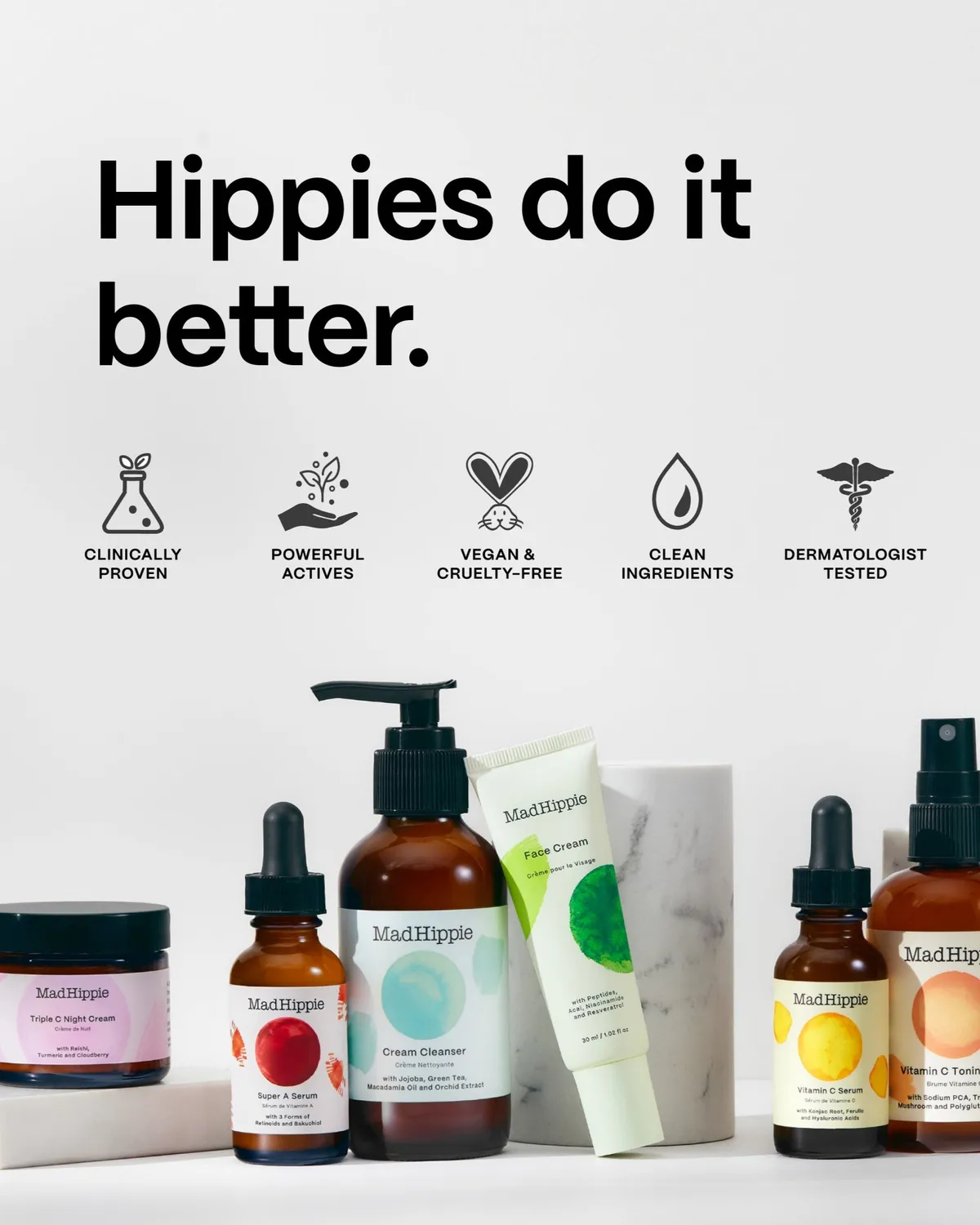 Mad Hippie MicroDermabrasion Gesichtspeeling für glatte Haut