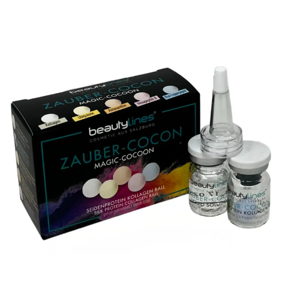 Beautylines Zauber Cocon Serum blau mit Hyaluron und Seide