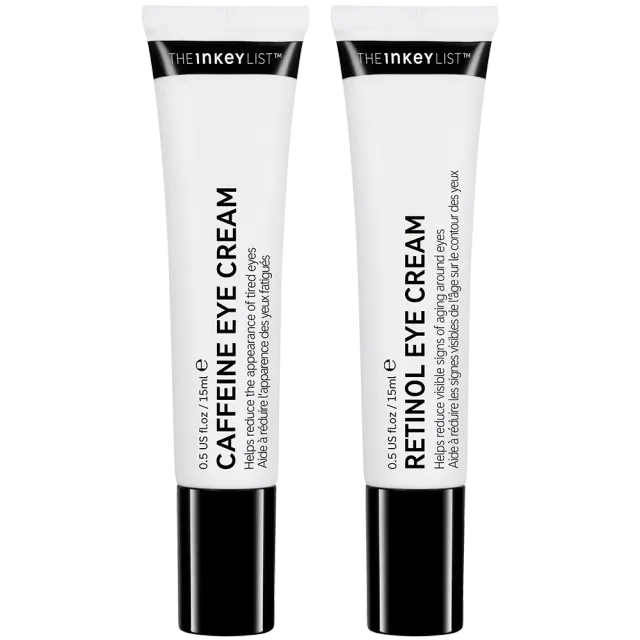The INKEY List Caffeine Retinol Augencreme Duo 2x15ml gegen Schwellungen