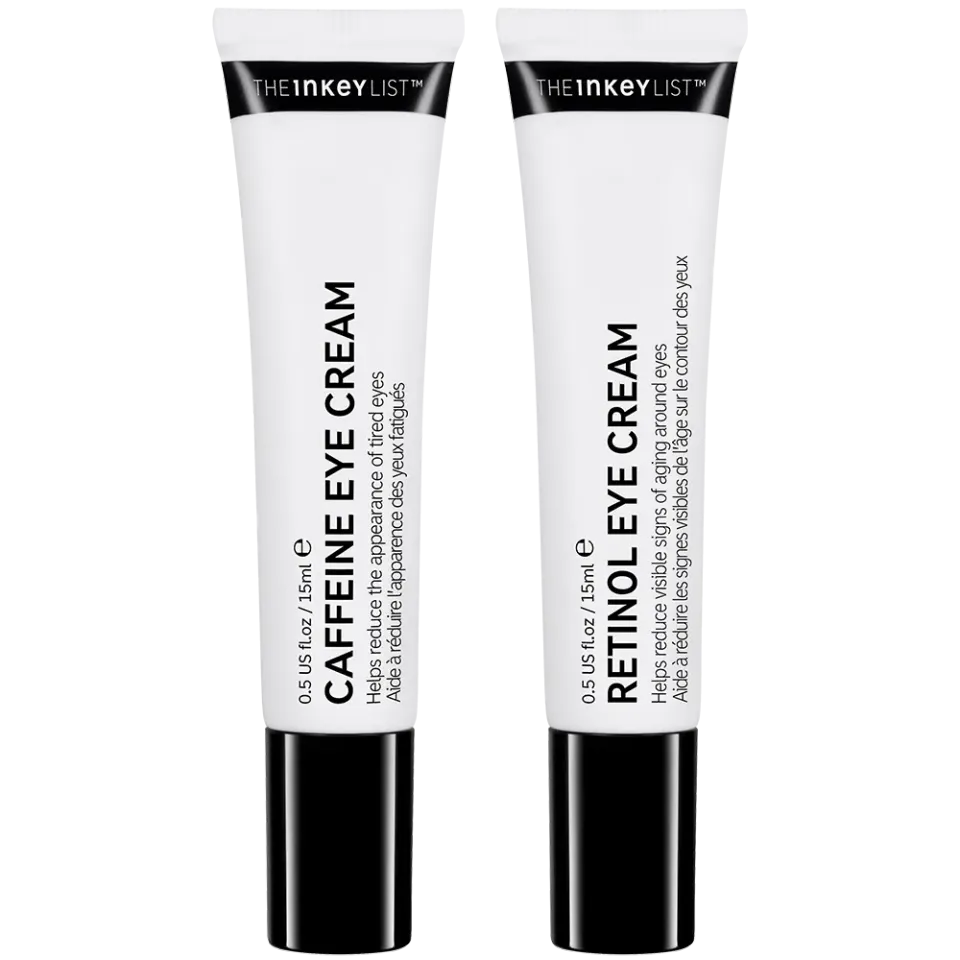 The INKEY List Caffeine Retinol Augencreme Duo 2x15ml gegen Schwellungen