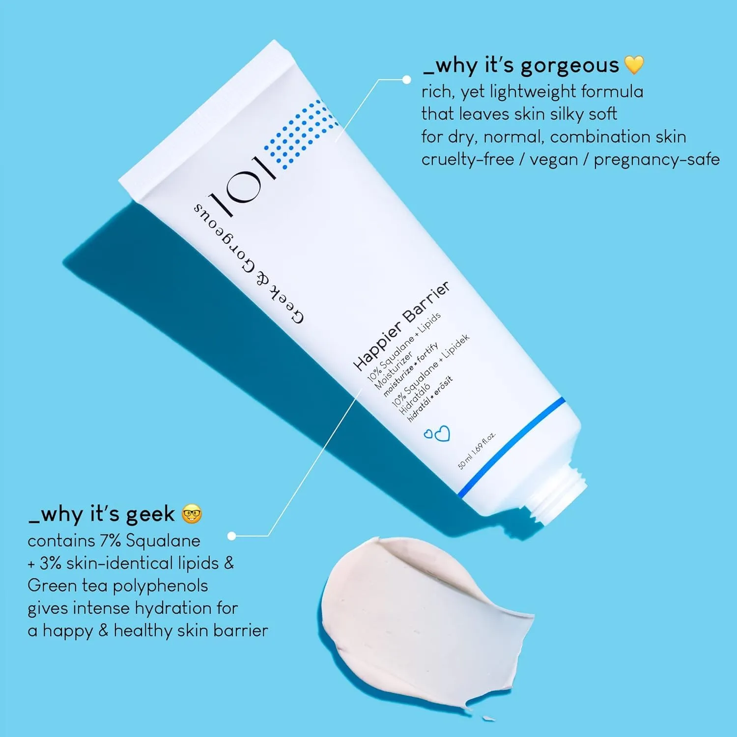 Geek & Gorgeous Happier Barrier Creme 50ml trockene Haut