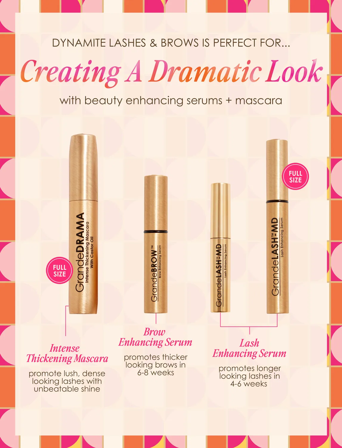 Grande Cosmetics Dynamite Wimpernserum Set Lashes & Brows